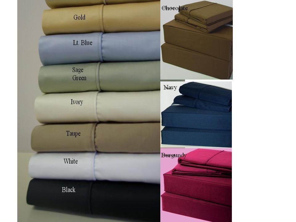 Attached King Waterbed Sheets 600 Thread count Egyptian cotton White