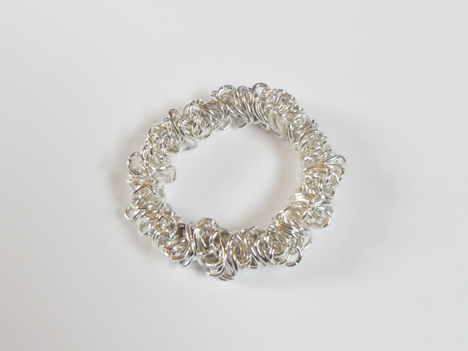 Stretchy silver bracelet