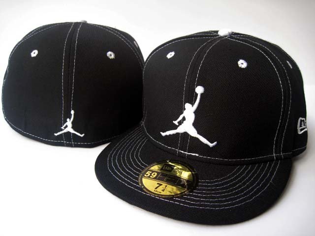 New Era Jordan Fitted Black Hat