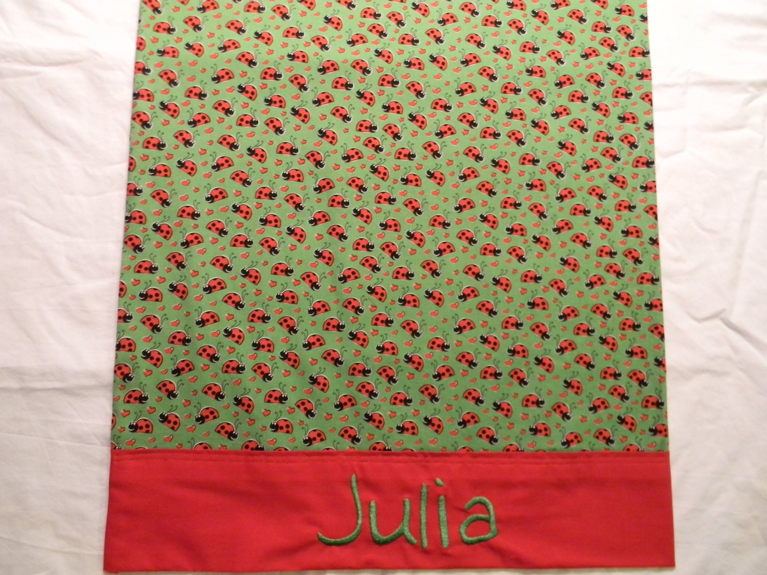 Pillowcase, Lady Bugs, custom-made