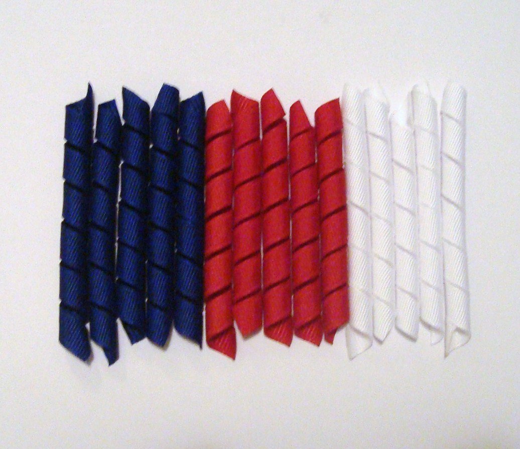Mixed grosgrain Korker Ribbon for 4th of July!!!