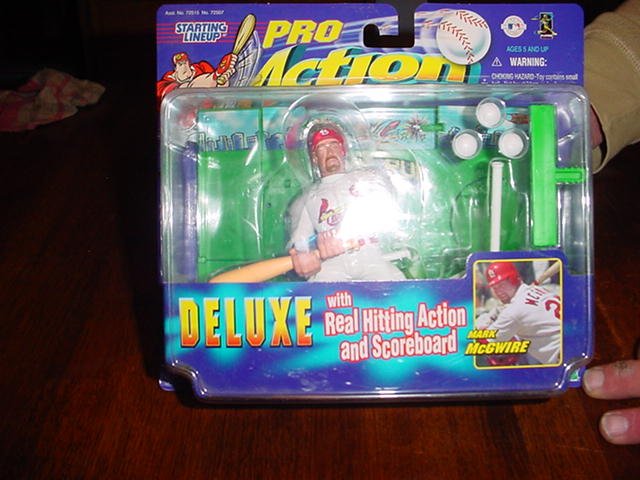 Baseball Mark McGuire Deluxe with real hitting action/scoreboard