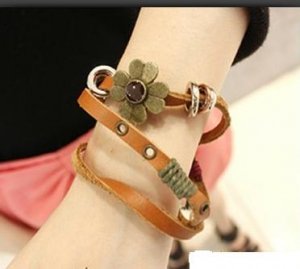 multilayer leather bracelet
