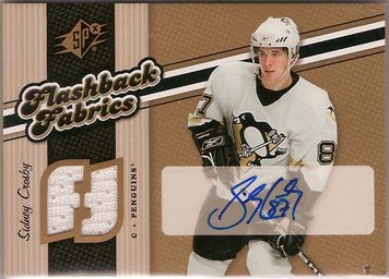 Sidney Crosby 2006-07 SPx Flashback Fabrics #134 AUTO JSY