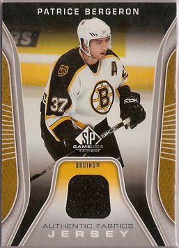 Patrice Bergeron 2006-07 SP Game Used Authentic Fabrics #AFPB JSY