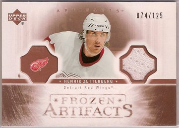Henrik Zetterberg 2005-06 Artifacts Frozen Artifacts Copper #FAHZ 64/125 JSY SN