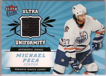 Michael Peca 2006-07 Ultra Ultra Uniformity #UPE JSY Oilers