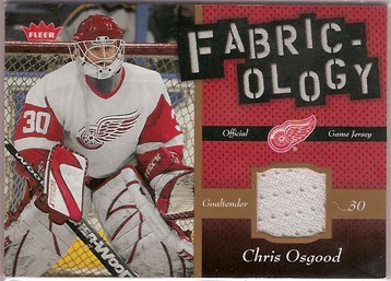 Chris Osgood 2006-07 Fleer Fabricology #FCO JSY