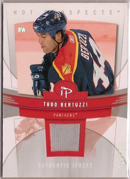 Todd Bertuzzi 2006-07 Hot Prospects Red Hot #44 15/100 JSY SN