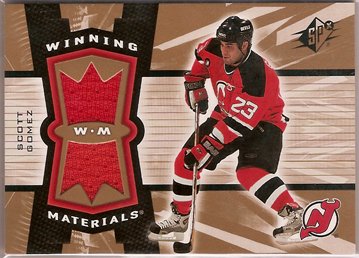 Scott Gomez 2006-07 SPx Winning Materials #WMSG JSY