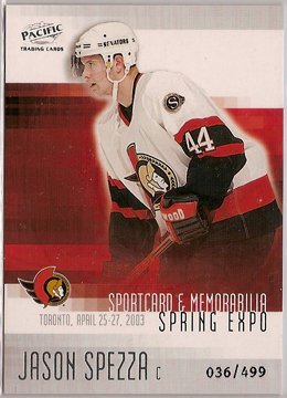 Jason Spezza 2003 Pacific Toronto Spring Expo #7 36/499 SN