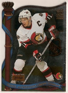 Daniel Alfredsson 2001-02 Crown Royale Premiere Date #99 27/60 SN