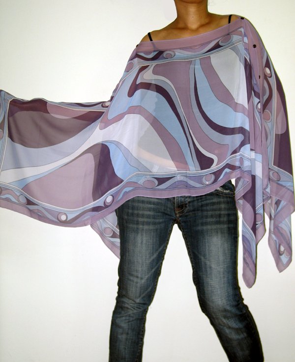 Gypsy Scarf Caftan Wing Casual Beachcover or Poncho Top