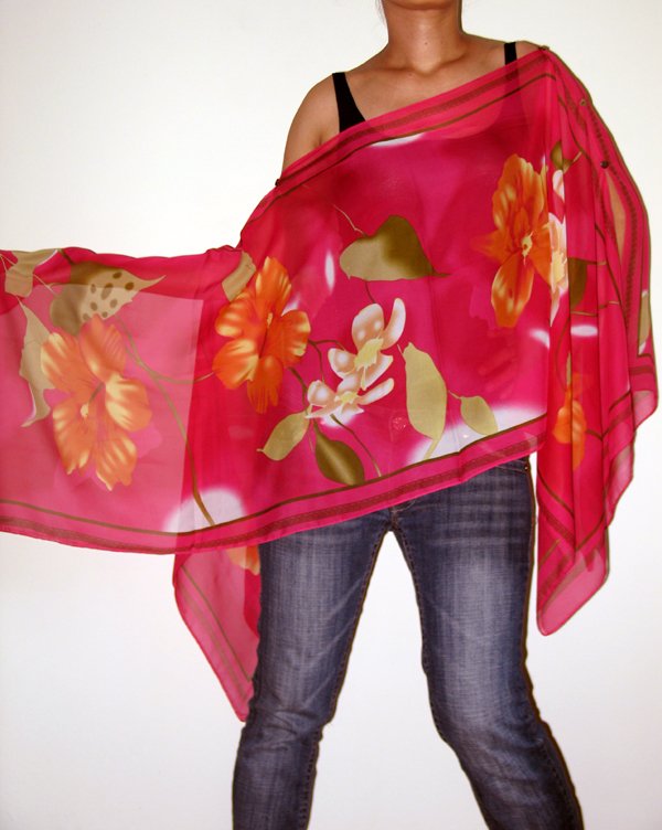 Gypsy Scarf Caftan Wing Casual Beachcover or Poncho Top