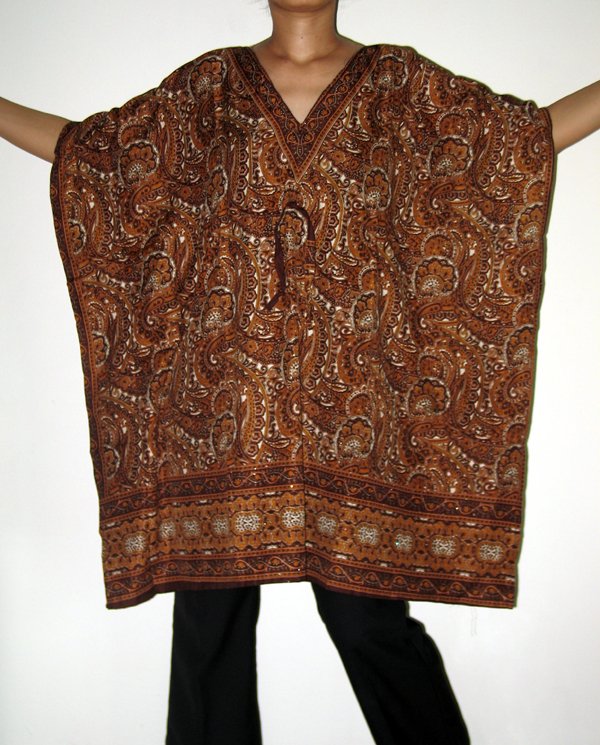 Gypsy Scarf Caftan Wing Casual Poncho Top or Dress