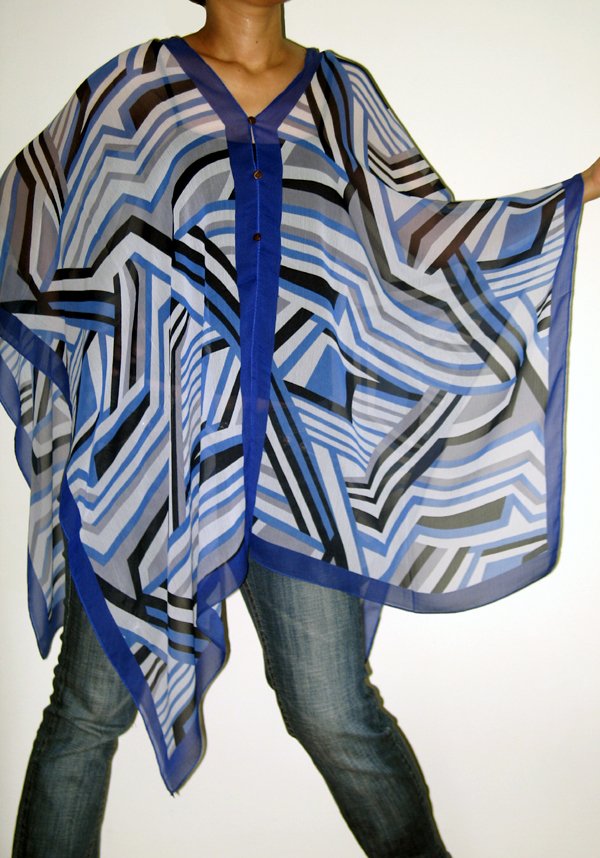 Gypsy Scarf Caftan Wing Casual Beachcover or Poncho Top