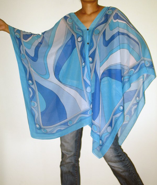 Gypsy Scarf Caftan Wing Casual Beachcover or Poncho Top