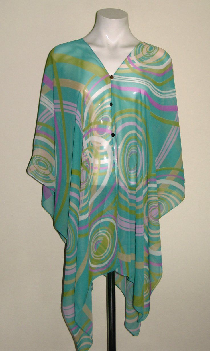Gypsy Scarf Caftan Wing Casual Beachcover or Poncho Top