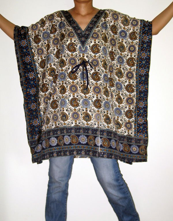 Gypsy Scarf Caftan Wing Casual Poncho Top or Dress