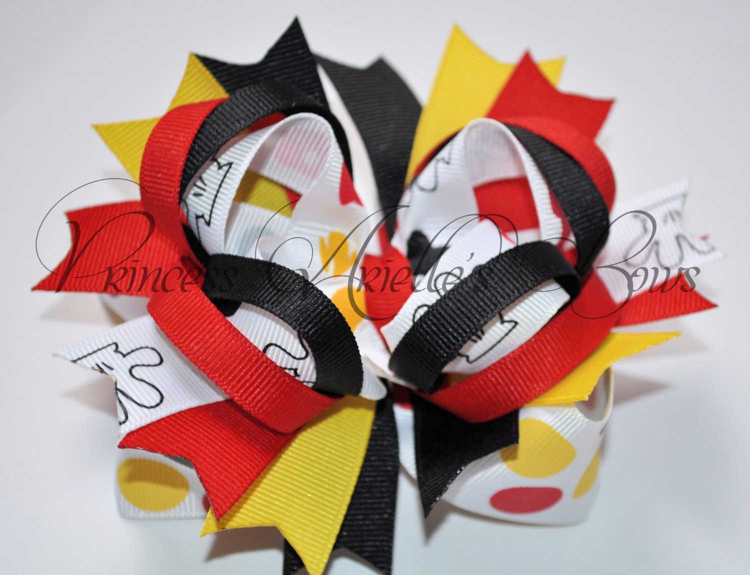 Mickey Mouse Body Parts Faith Bow