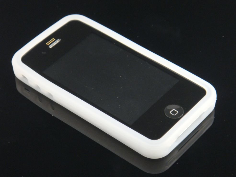 Soft Silicone Rubber Skin Cover Case for Apple iPhone 4/4S - Clear