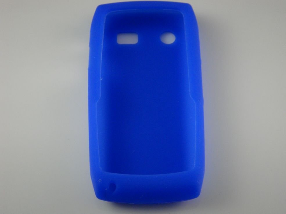 Soft Silicone Skin Cover Case for Blackberry Pearl 9100 - Blue