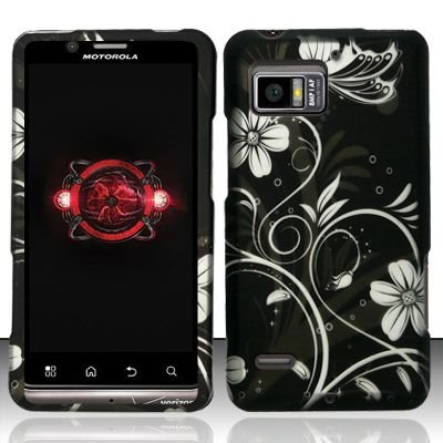 Hard Plastic Rubber Feel Design Case for Motorola Droid Bionic Targa XT875 - Midnight Garden