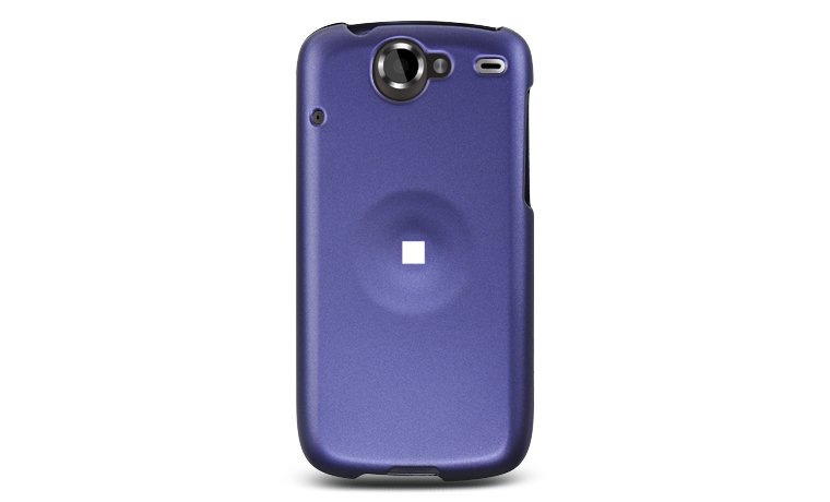 Hard Plastic Rubber Feel Case for HTC Google Nexus One - Purple