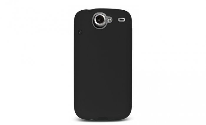 Soft Silicone Skin Cover Case for HTC Google Nexus One - Black