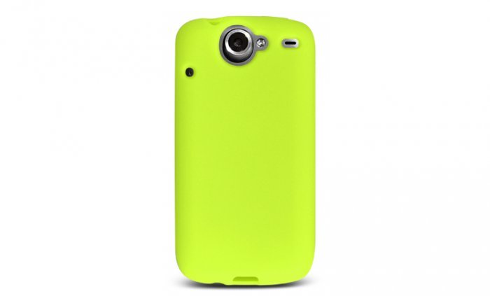 Soft Silicone Skin Cover Case for HTC Google Nexus One - Green