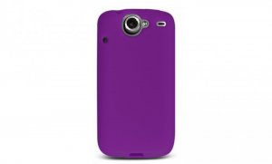 Soft Silicone Skin Cover Case for HTC Google Nexus One - Purple