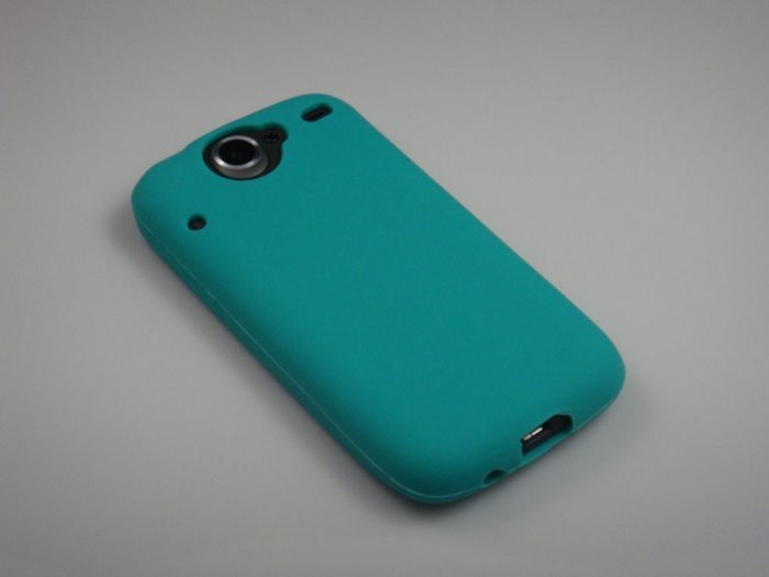 Soft Silicone Skin Cover Case for HTC Google Nexus One - Turquoise