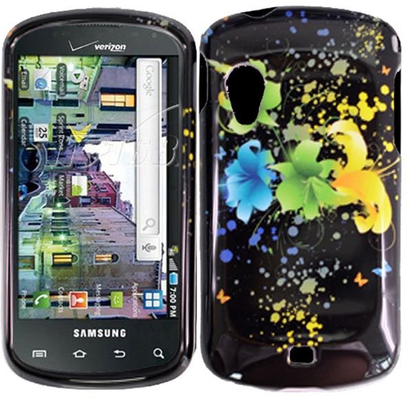 Hard Plastic Design Case for Samsung Stratosphere i405 - Magical Flowers