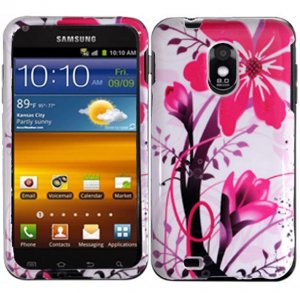 Hard Plastic Design Case for Samsung Galaxy S II Epic 4G Touch - Pink Flowers