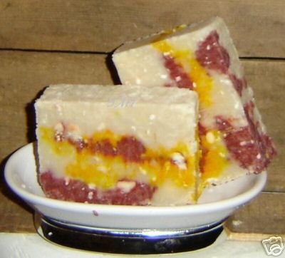 Citrus Burst - Handmade VEGAN Shea Cocoa Butter Natural Shaving Soap - Orange, Grapefruit and Lemon