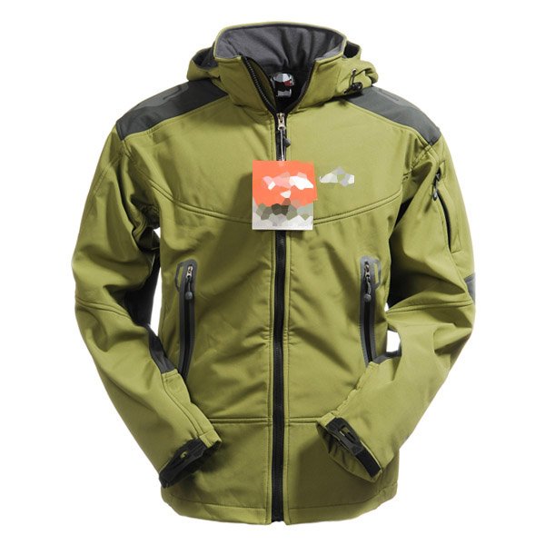 Soft Shell Men's Windstopper Jacket Hiking Climbing Hooded