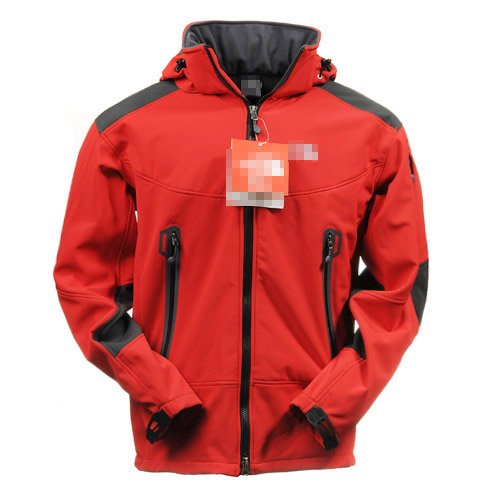 Soft Shell Men's Windstopper Jacket Hiking Climbing Hooded
