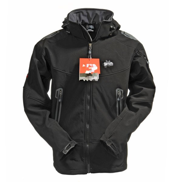 Soft Shell Men's Windstopper Jacket Hiking Climbing Hooded
