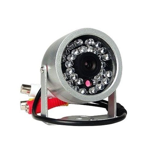 1/4" Color Video Security Camera With Sony CCD Silver