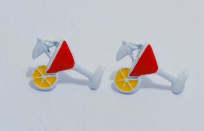 Korean Inspired Cocktail Lemon Drink Earrings