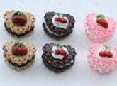 Kitsch Heart Cherry/Cherries Fruit Cake Earrings