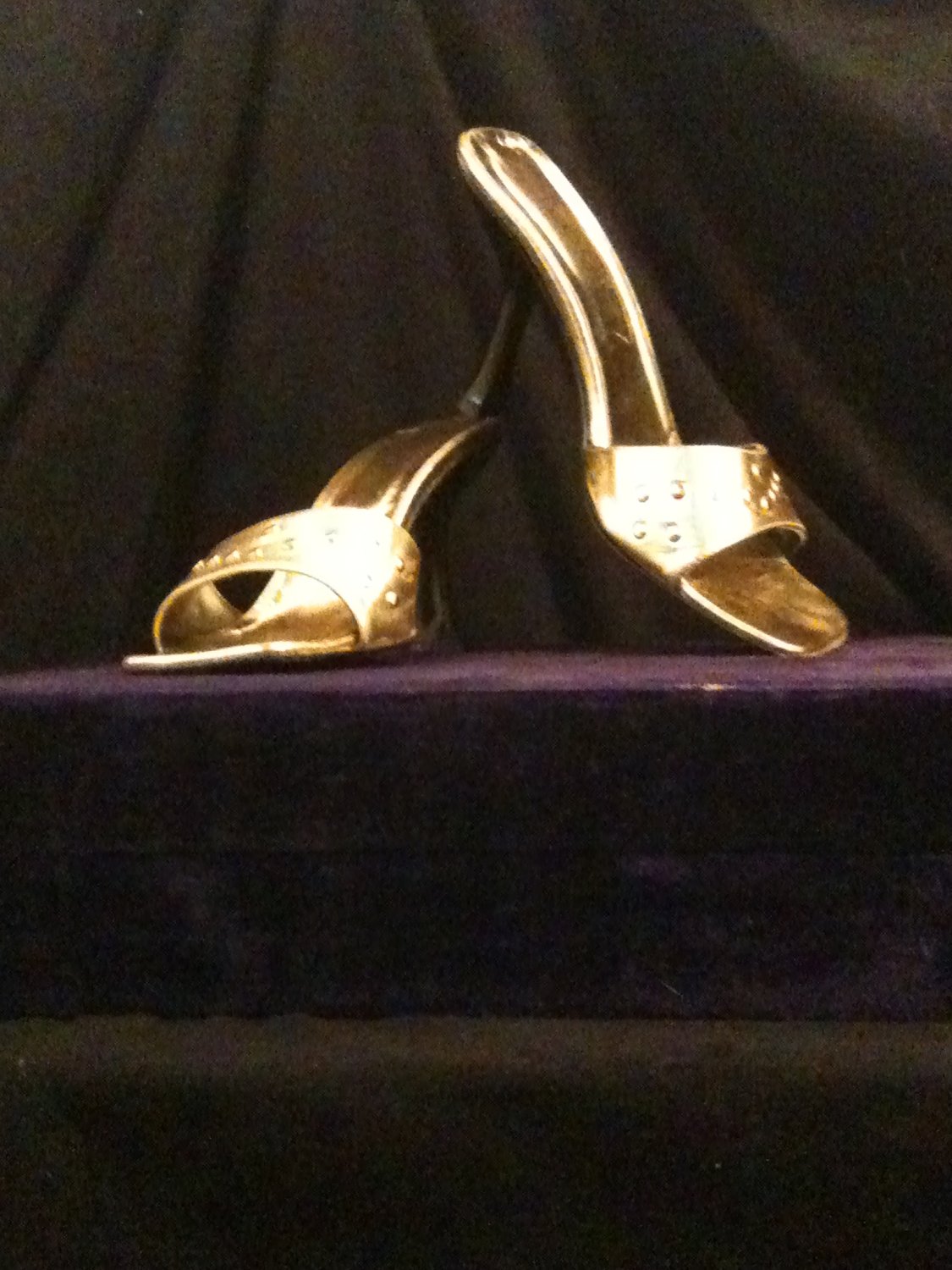 Gold Sling-backs