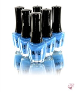 DAHLIA COSMETICS NAIL LACQUER POLISH IN NEON BLUE 0.5 FL. OZ BOTTLES