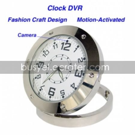 640480 Clock Style Digital Video Recorder DVR Motion-Activated Hidden Pinhole Color Camera (QW114)
