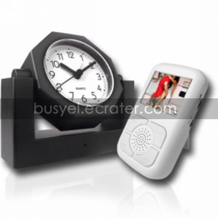 Clock Style Spy Camera with LCD Screen Receiver