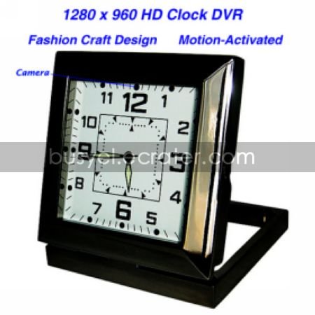 Clock with HD Motion Activated Hidden Camera+Video Recorder