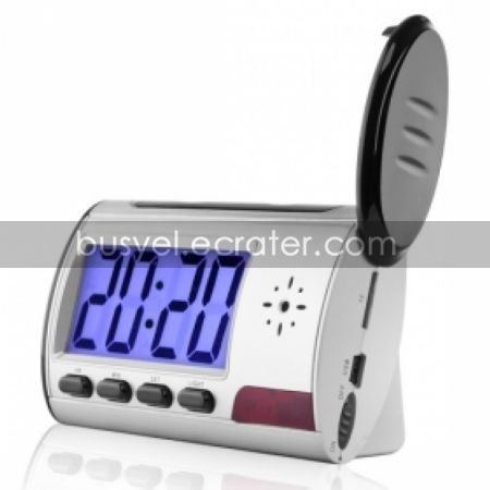Digital Alarm Clock with Hidden Camera + Motion Sensor