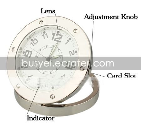 HD Motion Detection Web PC Camera Spy Clock Digital CameraHidden Camera(YPY-389)