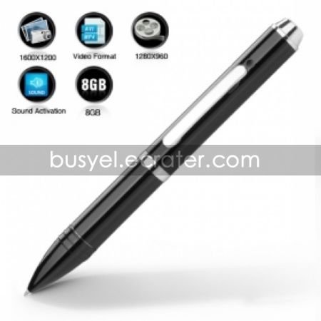 Spy Pen with Sound Activated Camera + 8GB Memory