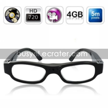720P HD Spy Glasses with 4G Memory Built-in
